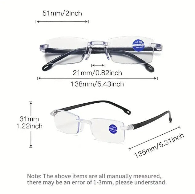 BUY 1 GET 1 FREE|ANTI-BLUE LIGHT FAR & NEAR UNISEX READING GLASSES @ Just Rs.499/-