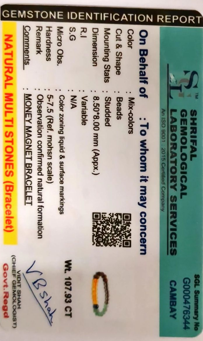 Dhan Yog Bracelet Buy 1 Get 1 Free |Attracts Money |Boosts Confidence |Brings Good Fortune |Balances Energies @RS.499/-