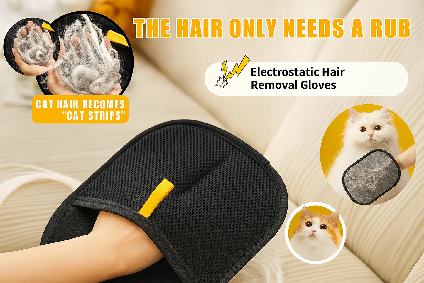 Easy Pets Hair Removal Glove / Lint Remover At Just Rs @499/-