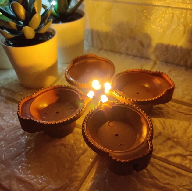 LED Light Water Sensor Diyas (PACK OF 6)