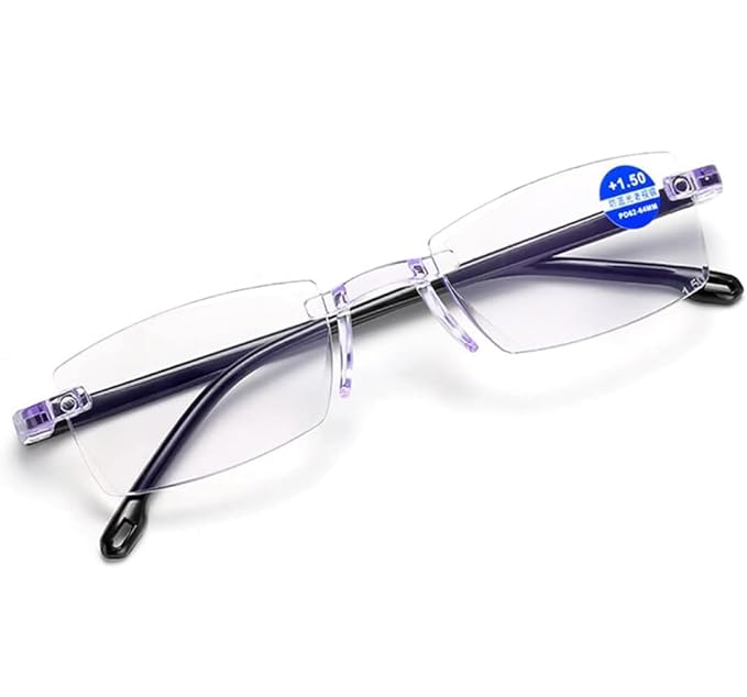 π Rimless Reading Glasses + β Free Golden Digital Watch β Best Value Combo!