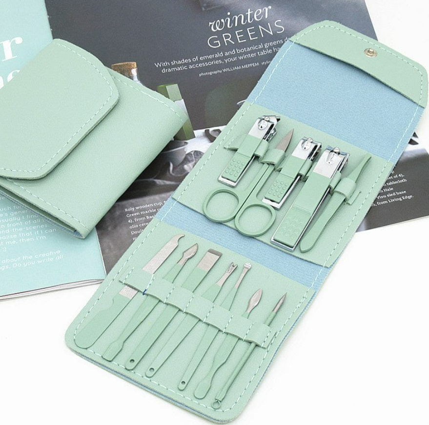Manicure Set Professional Nail Clippers Pedicure Kit, 16 pcs Stainless Steel Nail Care Tools Grooming Kit @ Just Rs.599/-