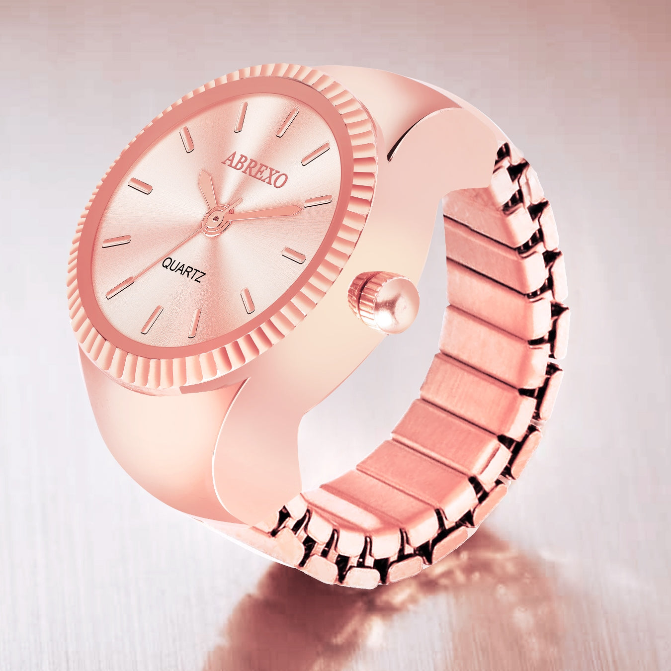 ABREXO - Bossy Look Finger Ring Watch For Women