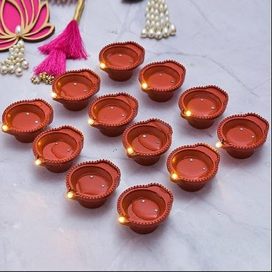 LED Light Water Sensor Diyas (PACK OF 6)