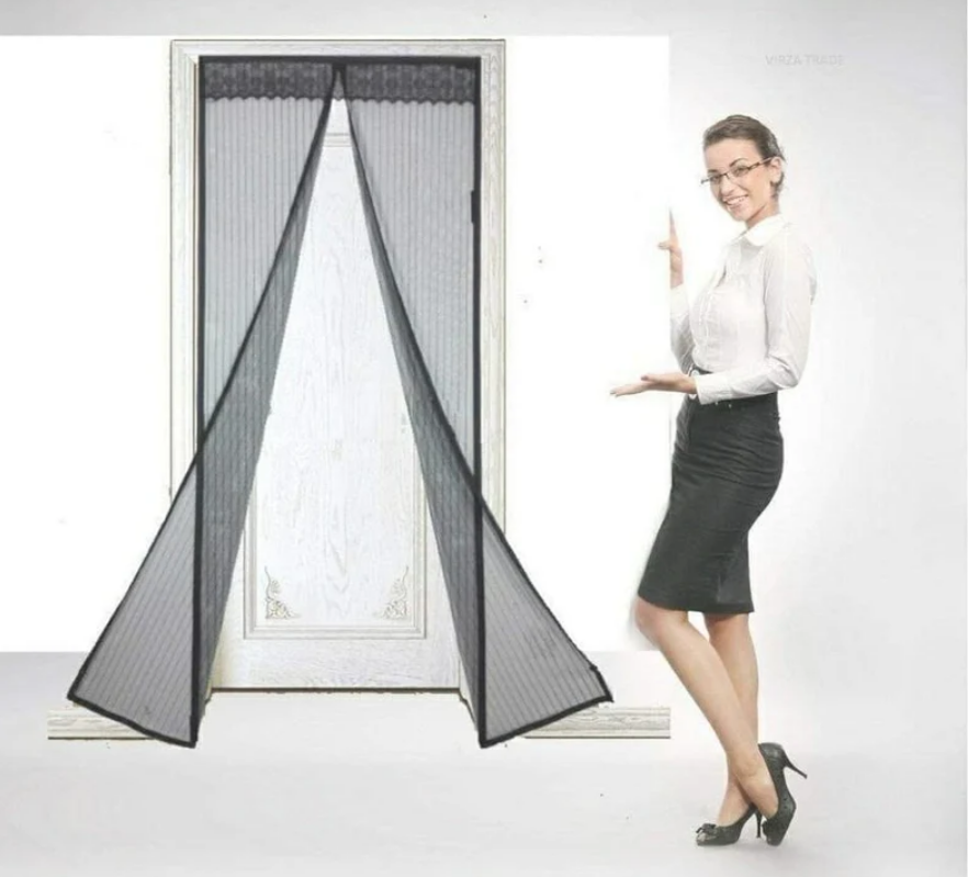 Magnetic Mosquito Screen Door β Easy Snap, No Mosquito Trap