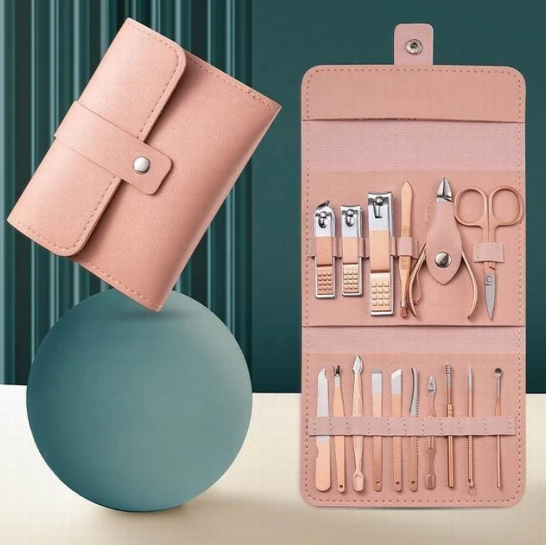 Manicure Set Professional Nail Clippers Pedicure Kit, 16 pcs Stainless Steel Nail Care Tools Grooming Kit @ Just Rs.599/-