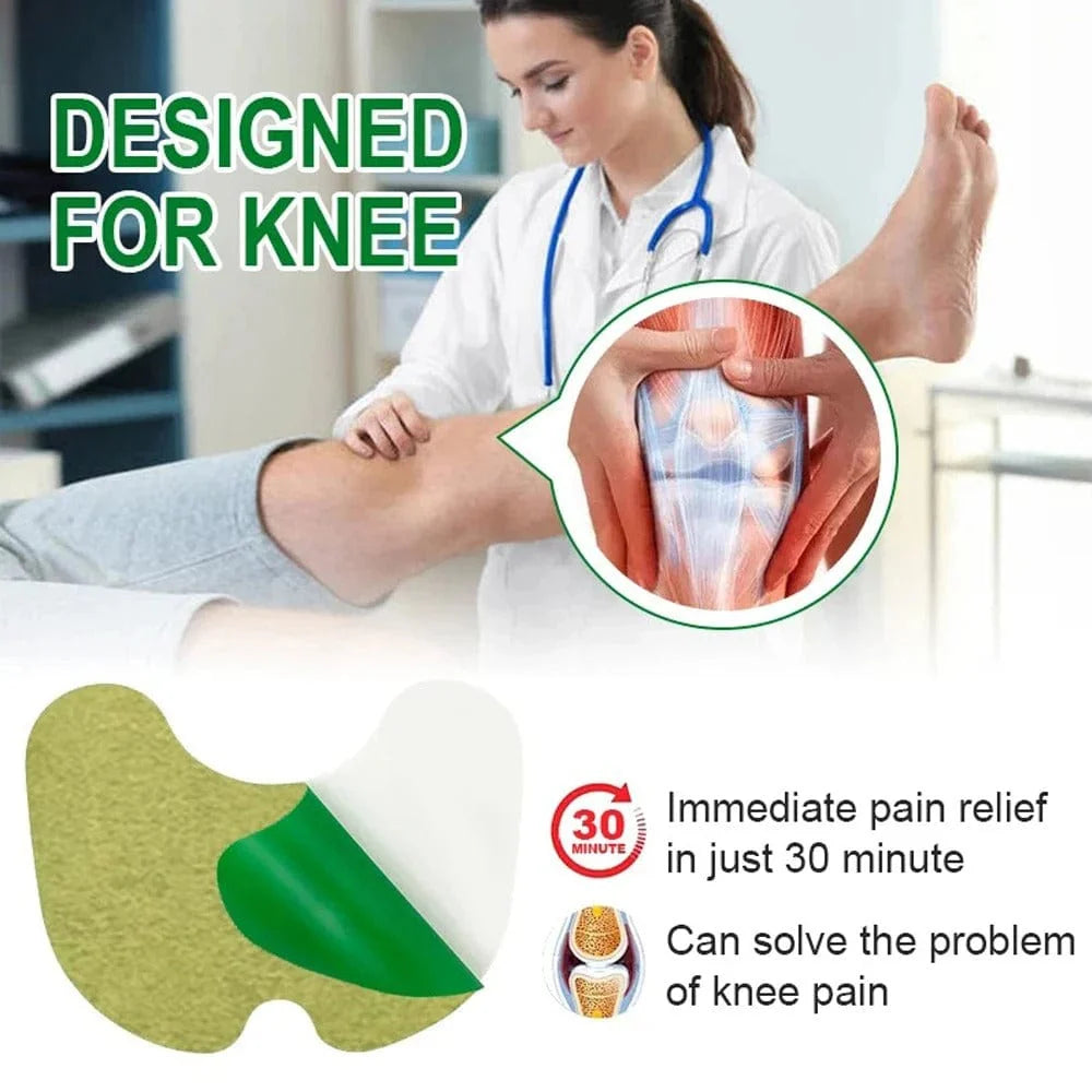 Herbal Knee Patches – Instant Pain Relief in One Patch (Pack of 10, 20, 30)