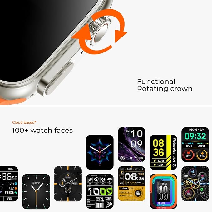 WWMT800-Ultra Smart Watch 1.99" Infinite Display Series 8 Wireless Charging Heart Rate Monitor Bluetooth Call Watch