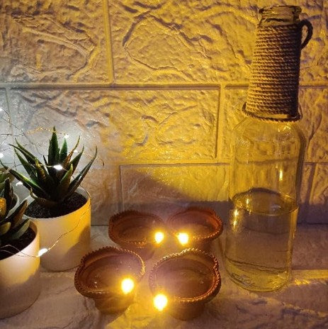LED Light Water Sensor Diyas (PACK OF 6)