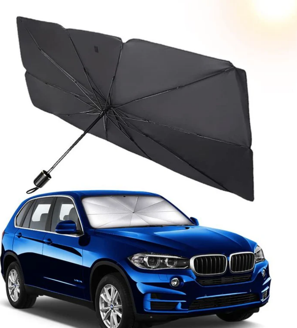 Car Windshield Sun Shade Umbrella - Foldable Car Umbrella Sunshade Cover UV Block Car Front Window (Heat Insulation Protection)