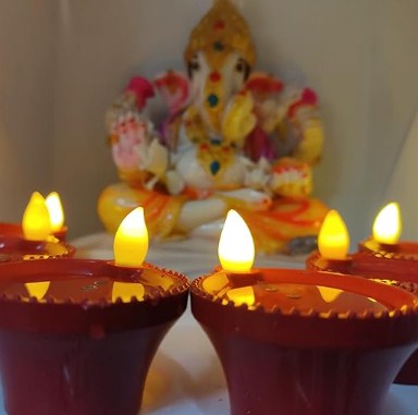 LED Light Water Sensor Diyas (PACK OF 6)