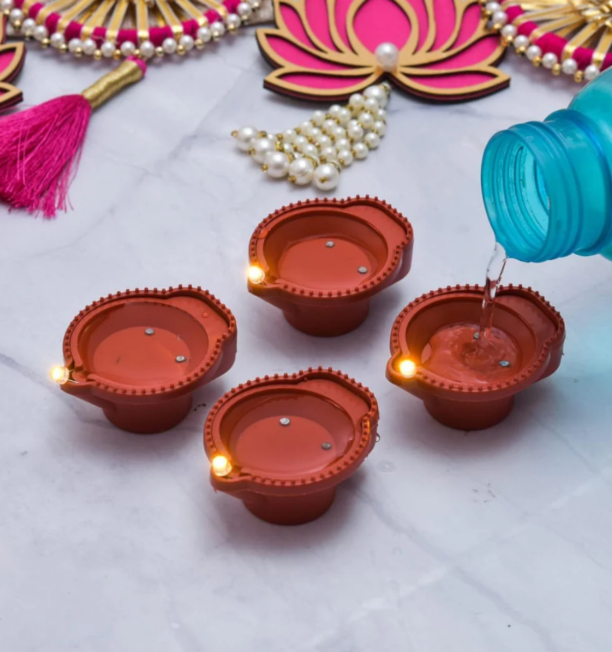 LED Light Water Sensor Diyas (PACK OF 6)