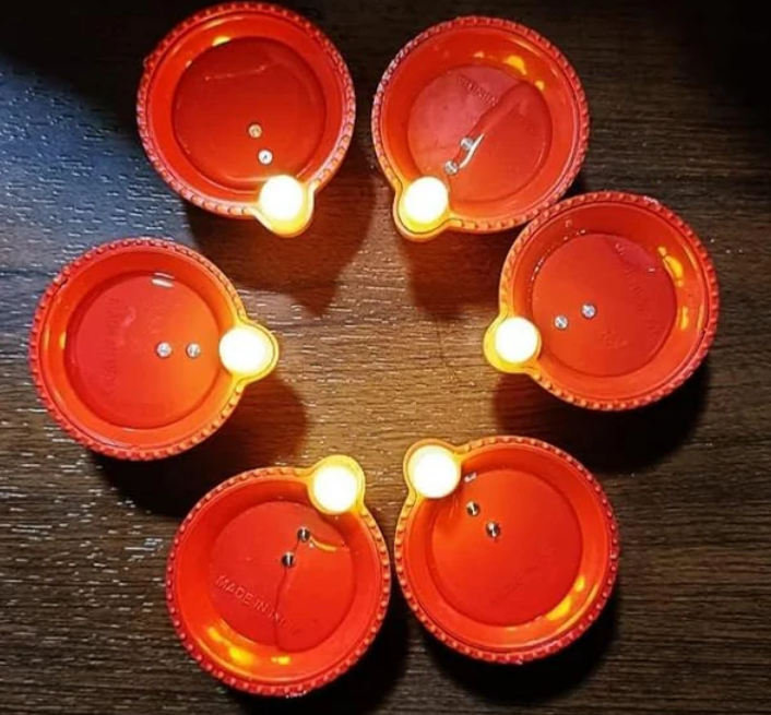 LED Light Water Sensor Diyas (PACK OF 6)