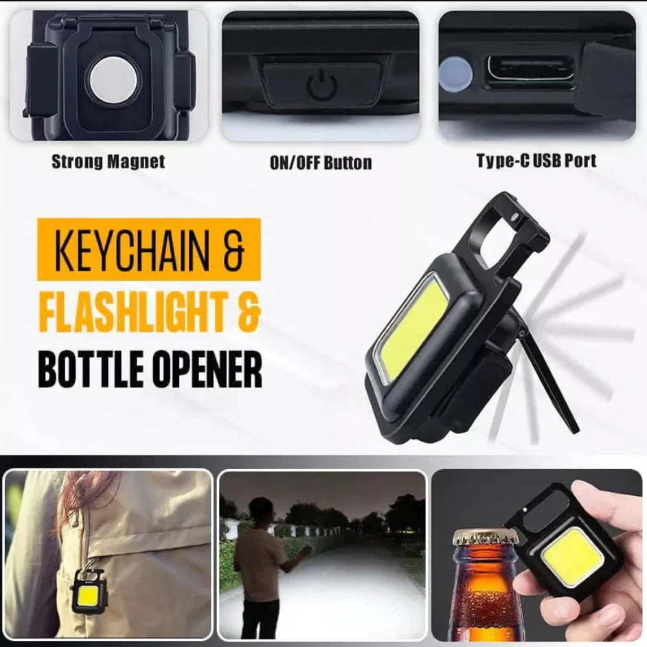 WWM Mini LED Keychain Flashlight, Emergency Flashlight