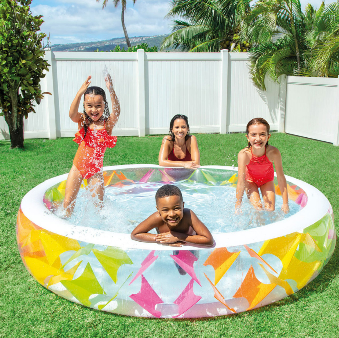 Round Kids Swimming Pool β Colorful Rainbow Design (3ft/4ft/5ft)