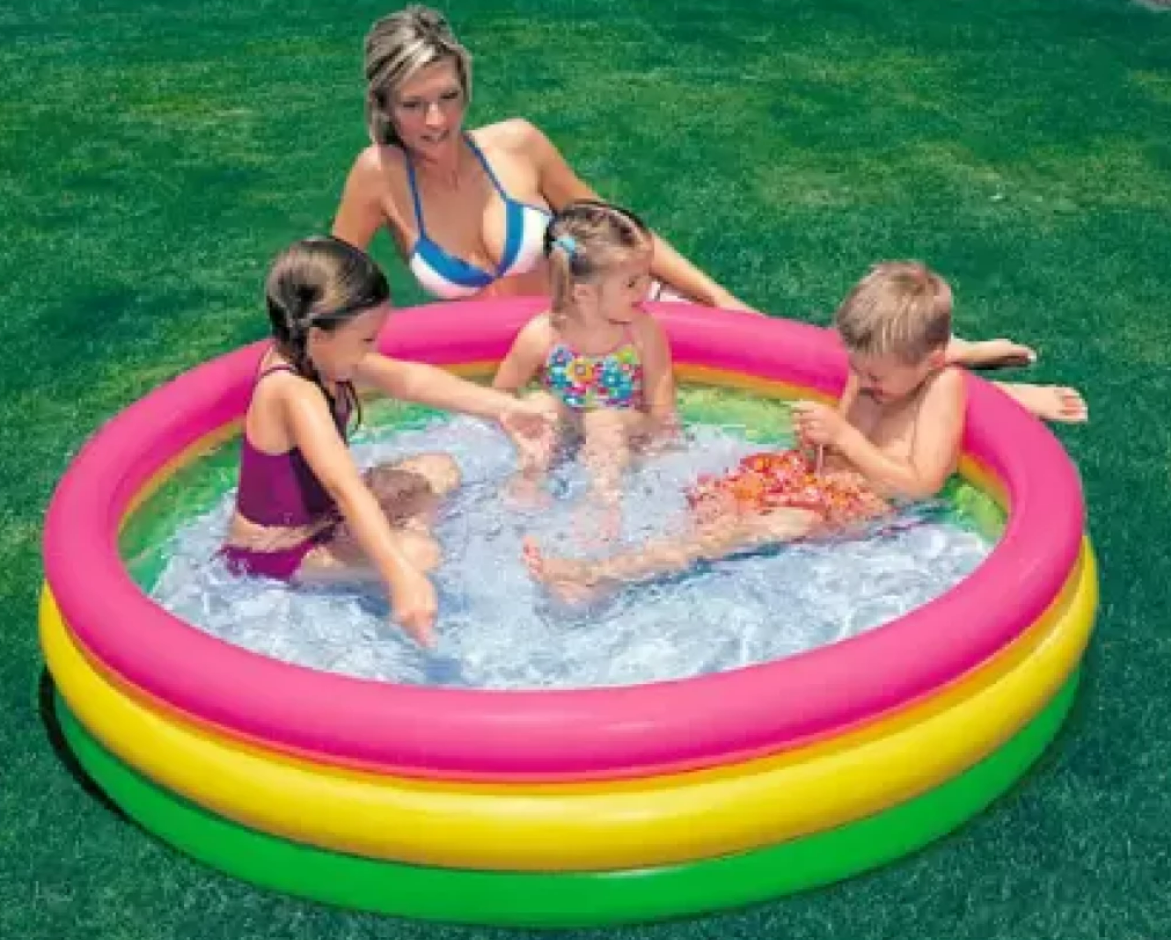 Round Kids Swimming Pool β Colorful Rainbow Design (3ft/4ft/5ft)