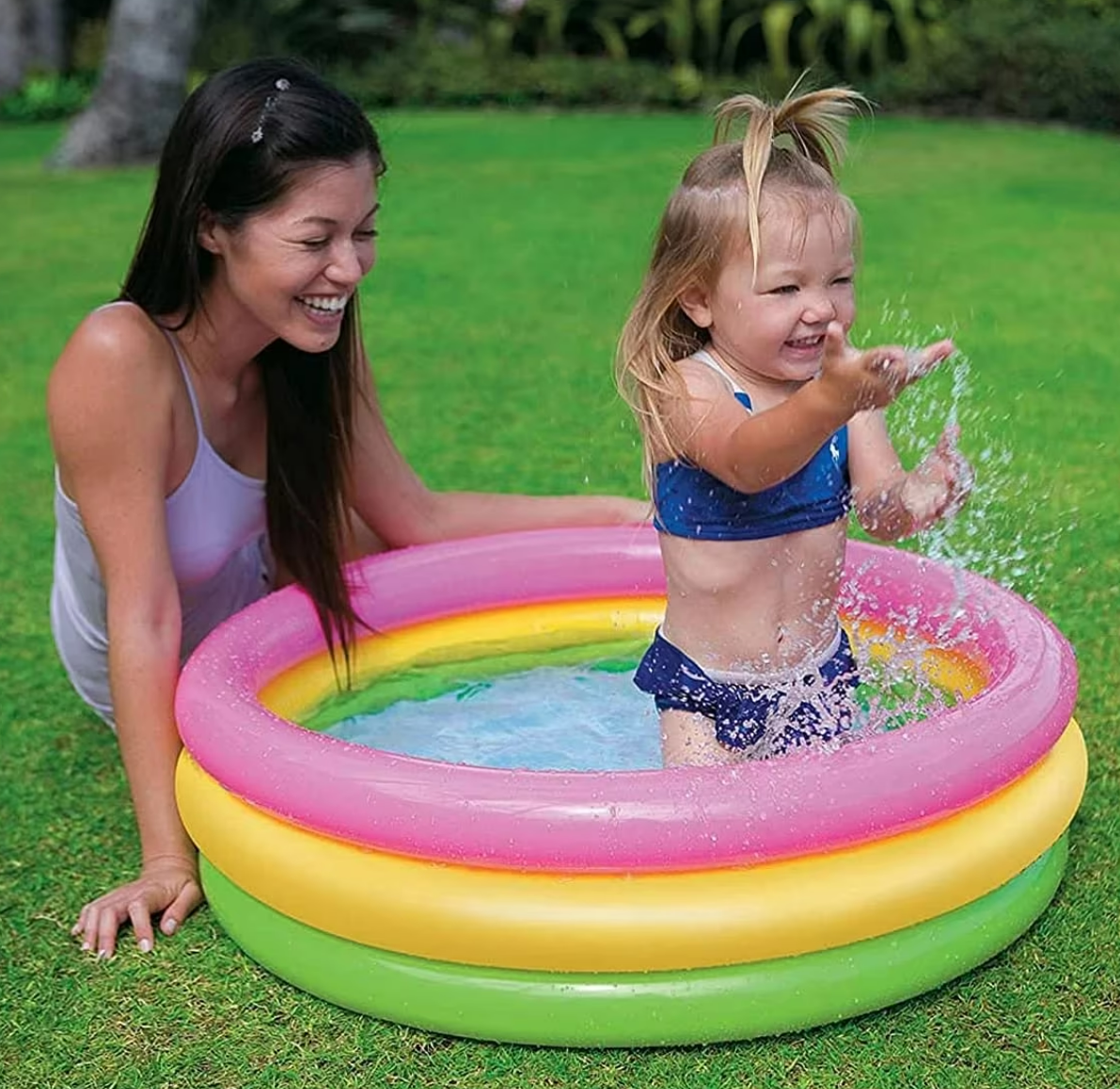 Round Kids Swimming Pool β Colorful Rainbow Design (3ft/4ft/5ft)