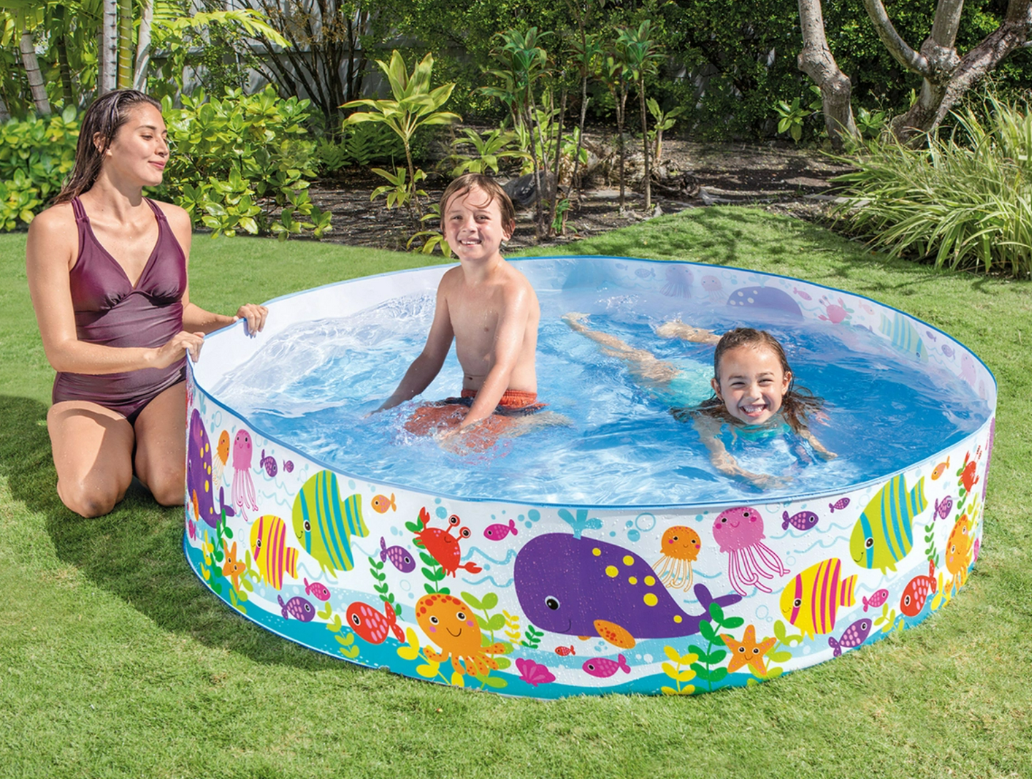 Round Kids Swimming Pool β Colorful Rainbow Design (3ft/4ft/5ft)