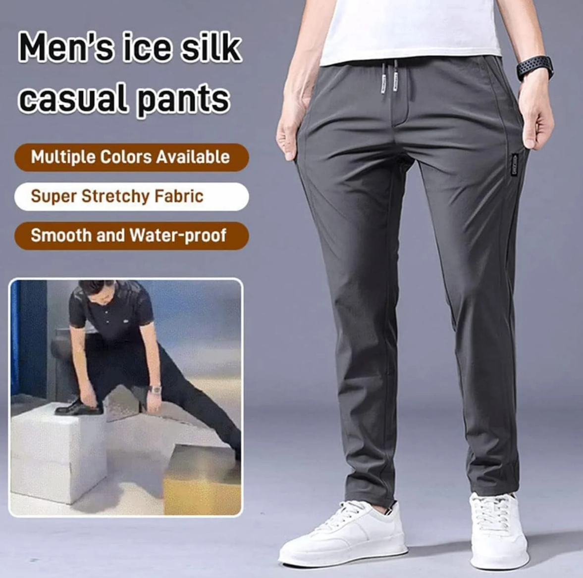 Men's Lycra Track Pants (Buy 1 Get 1 Free)