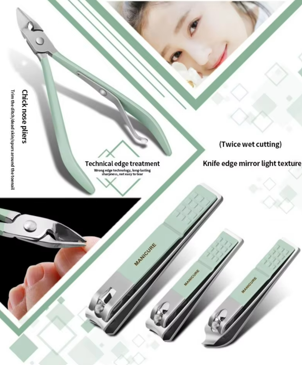 Manicure Set Professional Nail Clippers Pedicure Kit, 16 pcs Stainless Steel Nail Care Tools Grooming Kit @ Just Rs.599/-