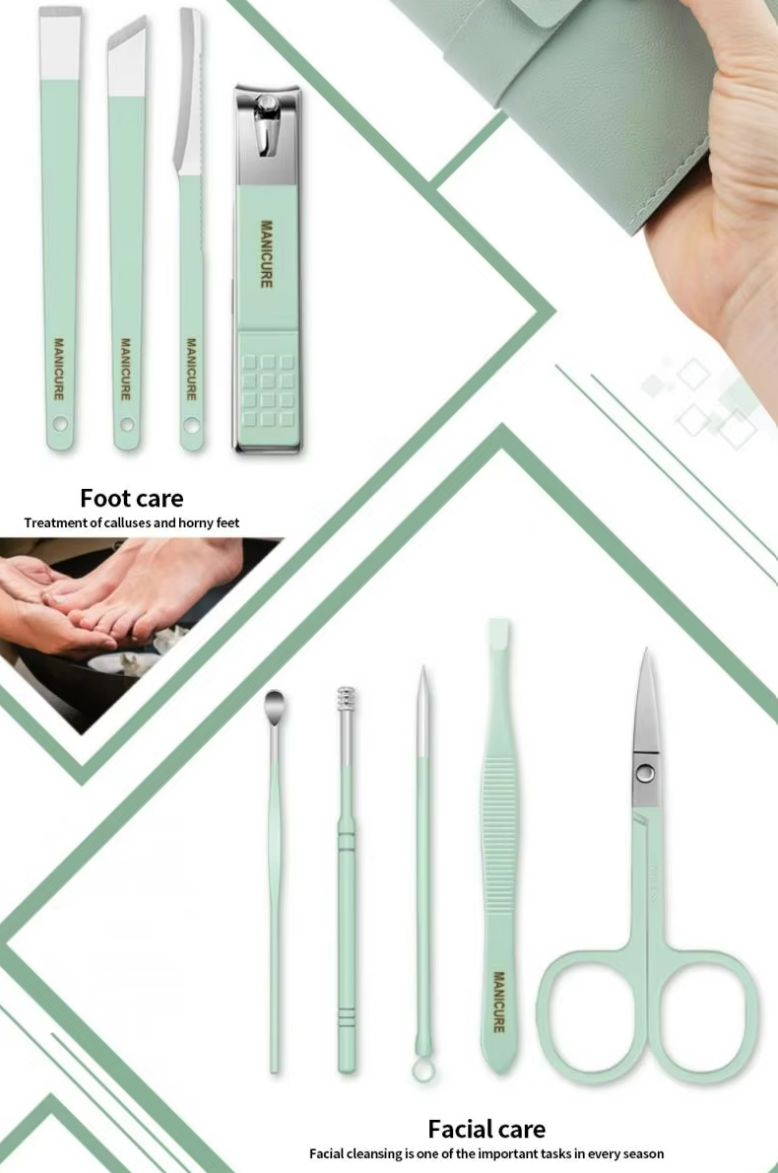 Manicure Set Professional Nail Clippers Pedicure Kit, 16 pcs Stainless Steel Nail Care Tools Grooming Kit @ Just Rs.599/-