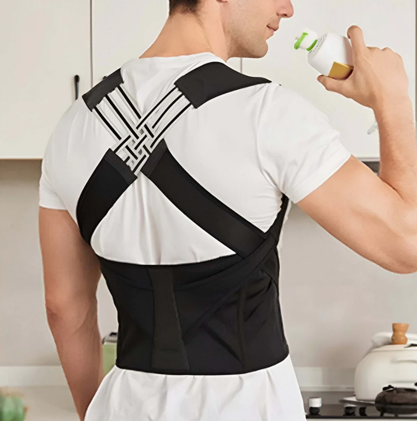 Posture Corrector Belt - Adjustable Back Posture Corrector/ Slouching Relieve Pain Belt Women Men (Free Size)