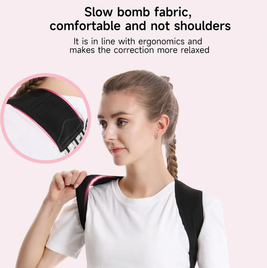 Posture Corrector Belt - Adjustable Back Posture Corrector/ Slouching Relieve Pain Belt Women Men (Free Size)