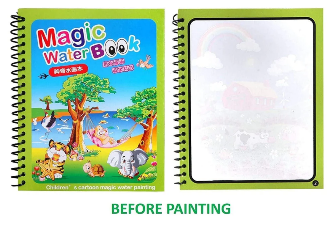 Reusable Magic Water Drawing Book {Pack of 4 - At Just Rs - 599/-}