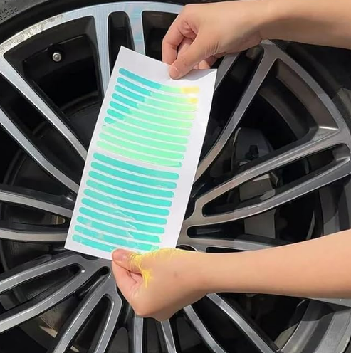 Tyre Reflectors For Car & Bike Multicolor (Pack Of 20)