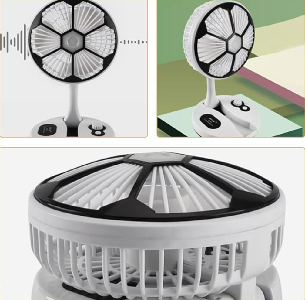 Portable Small USB Rechargeable fan | Desk Fan Small | night light desk fan @ Just Rs.599/-