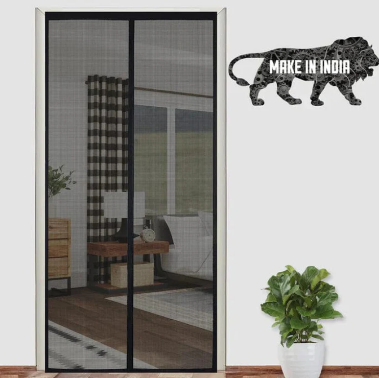 Magnetic Mosquito Screen Door β Easy Snap, No Mosquito Trap
