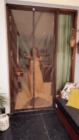 Magnetic Mosquito Screen Door β Easy Snap, No Mosquito Trap