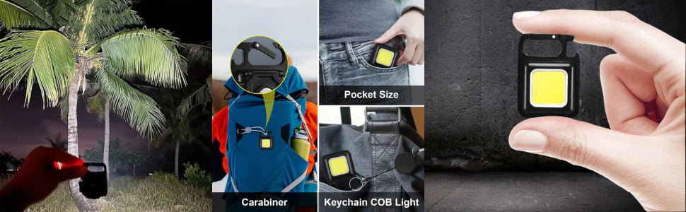 WWM Mini LED Keychain Flashlight, Emergency Flashlight