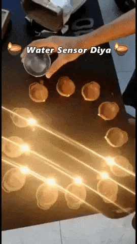 LED Light Water Sensor Diyas (PACK OF 6)