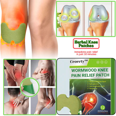 Herbal Knee Patches – Instant Pain Relief in One Patch (Pack of 10, 20, 30)