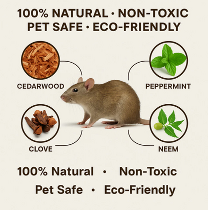 Rat Repellent Spray for Home, Car & Kitchen – Safe, Natural & Eco-Friendly Rodent Control 🐀🌱