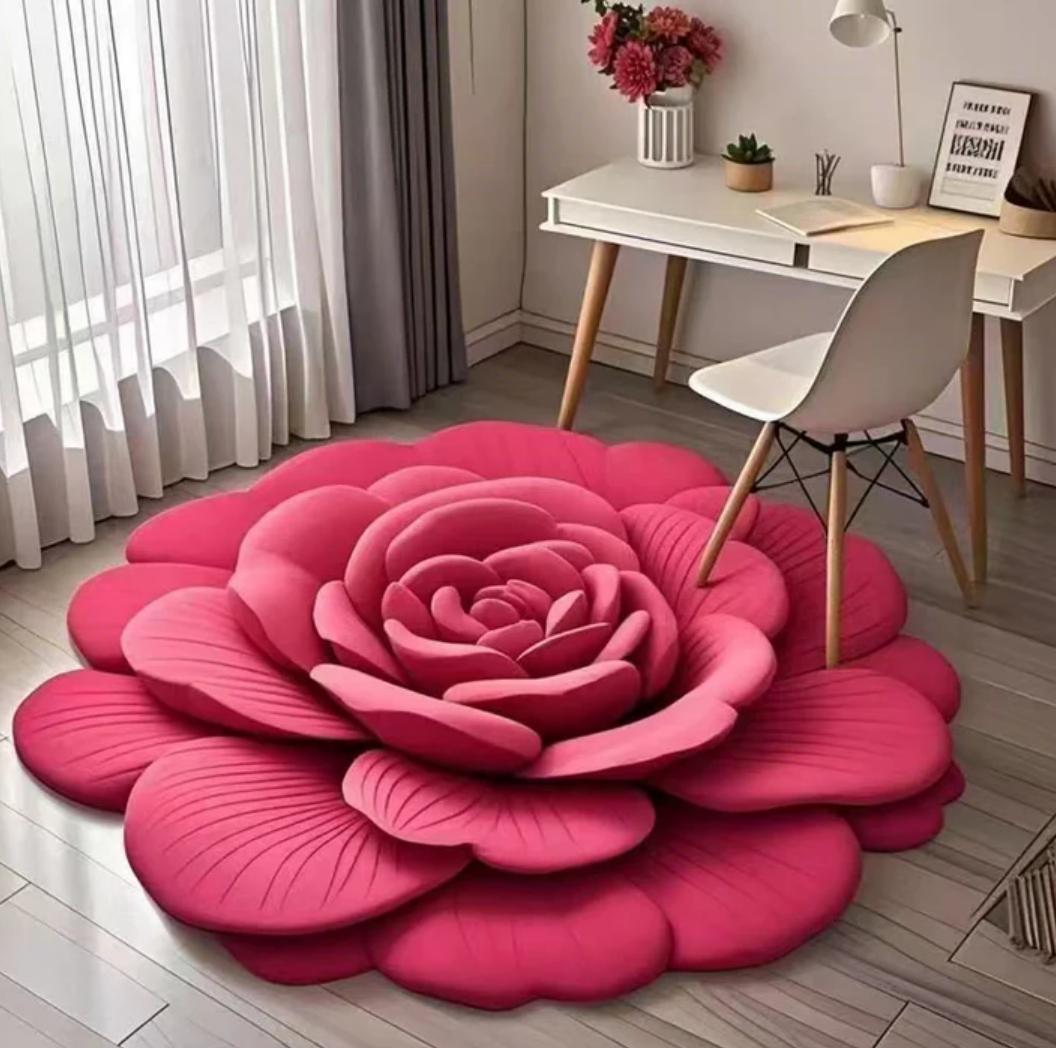 3D Floral Plush & Diatomaceous Earth Floor Mat (60*50) @ Just Rs.999/-