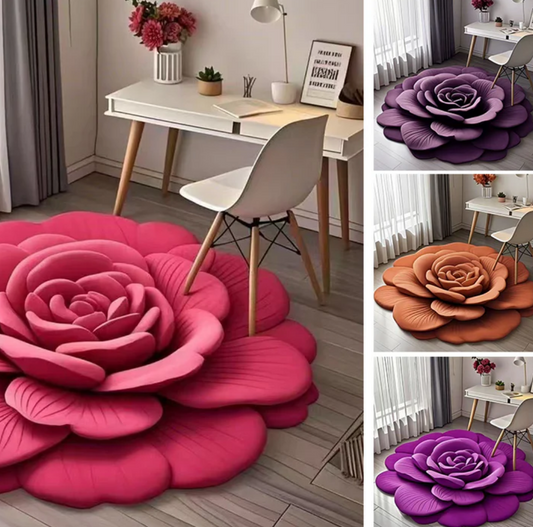 3D Floral Plush & Diatomaceous Earth Floor Mat (60*50) @ Just Rs.999/-