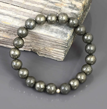 Raw Pyrite Bracelet (Attracts Wealth & Prosperity) At Just Rs 499/-