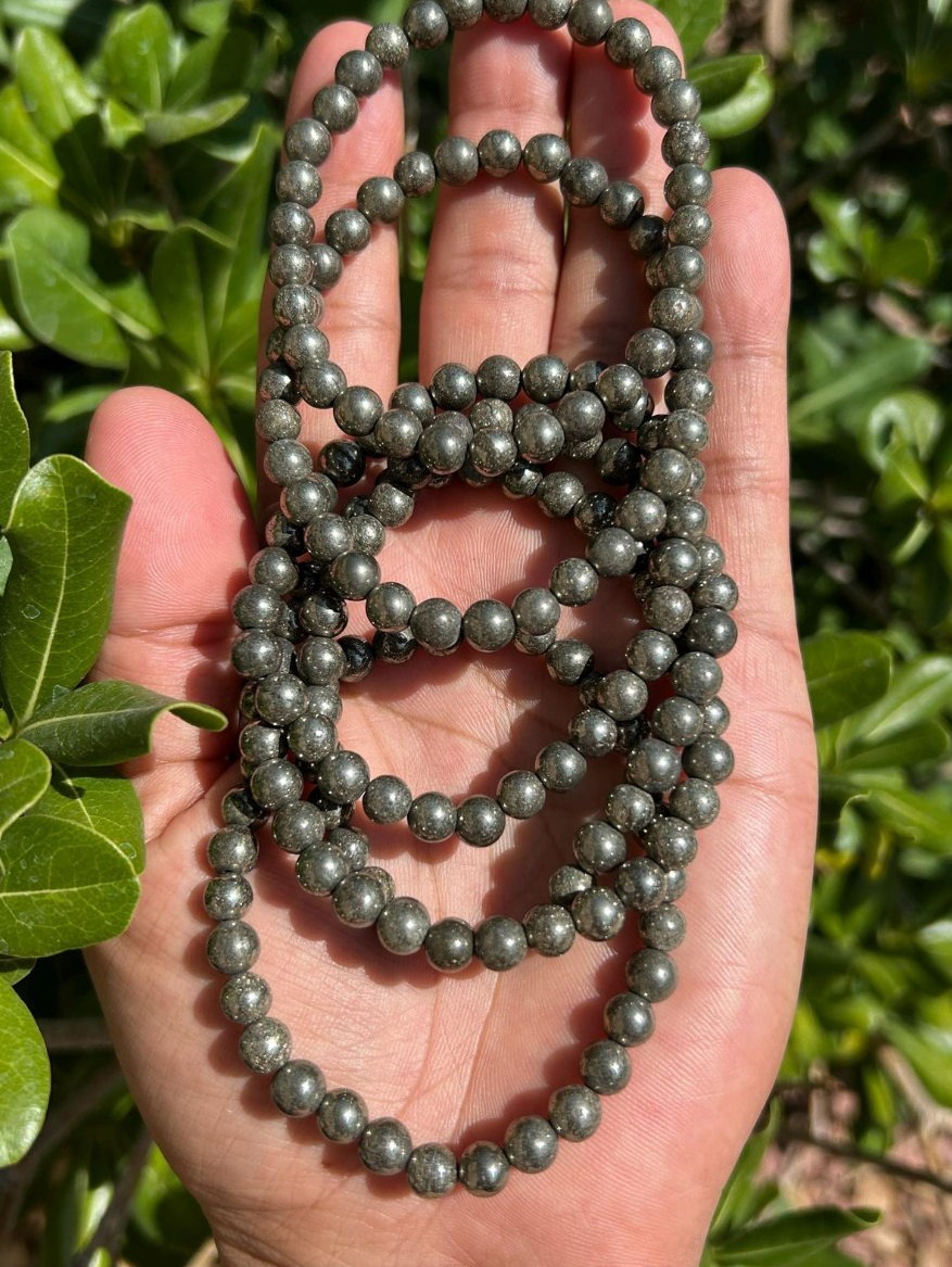 Raw Pyrite Bracelet (Attracts Wealth & Prosperity) At Just Rs 499/-