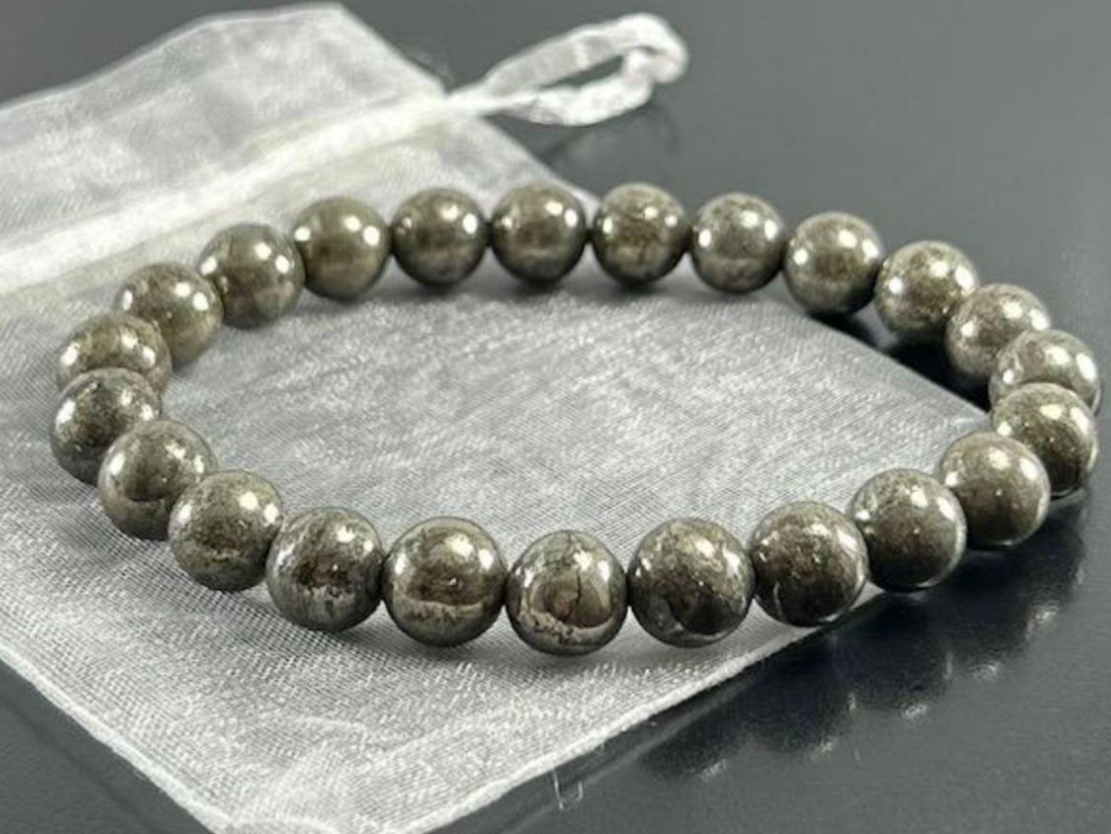 Raw Pyrite Bracelet (Attracts Wealth & Prosperity) At Just Rs 499/-