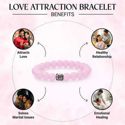 Love Attraction Bracelet Original Rose Quartz At Just Rs 499/-