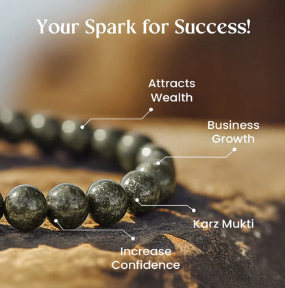 Raw Pyrite Bracelet (Attracts Wealth & Prosperity) At Just Rs 499/-