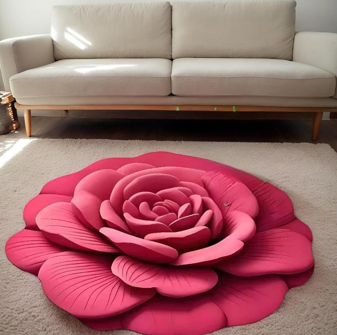3D Floral Plush & Diatomaceous Earth Floor Mat (60*50) @ Just Rs.999/-