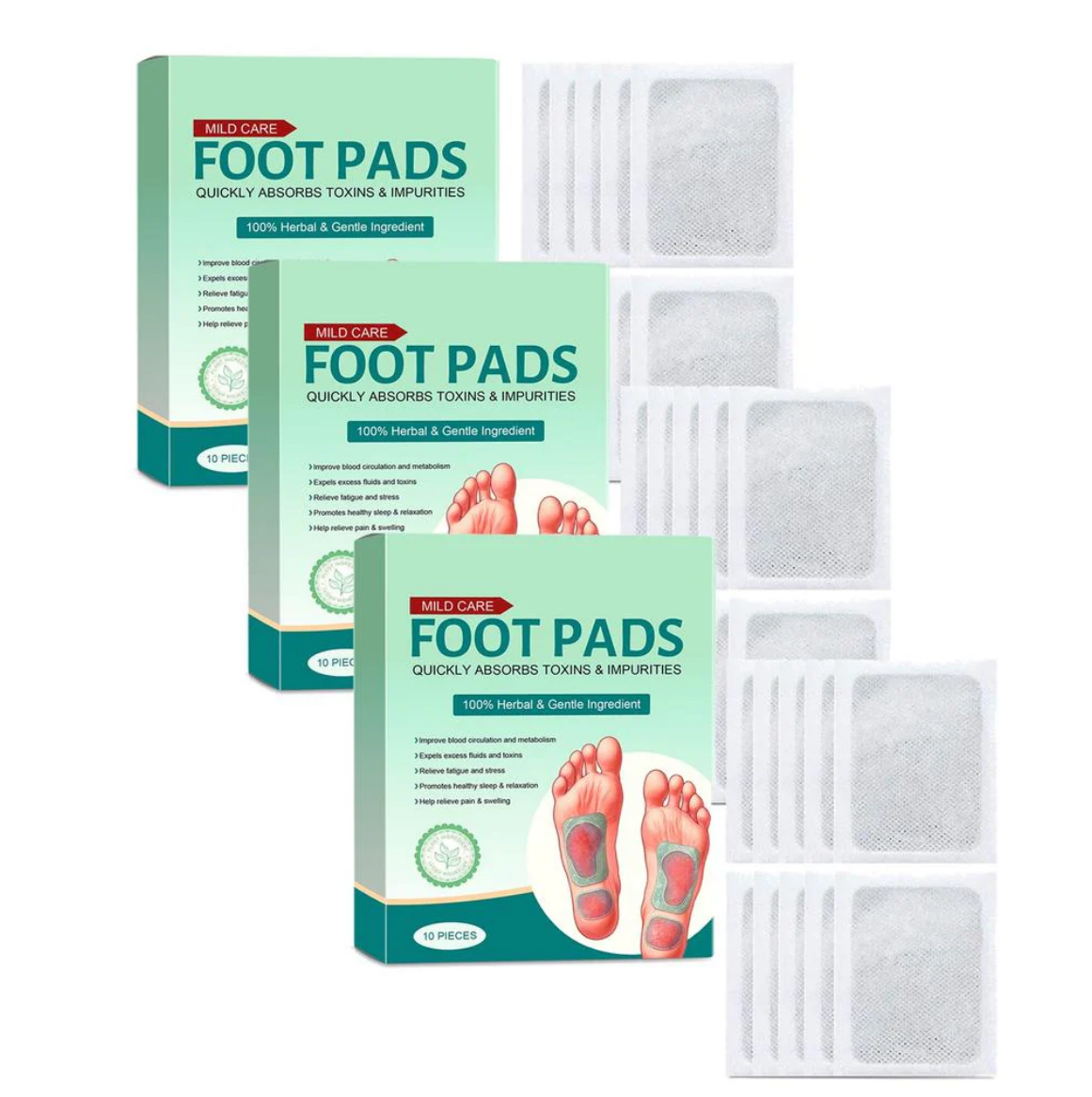 Natural Foot Care Pads for Relaxation & Comfort (BUY 1  GET 1  FREE) — Just ₹499/-