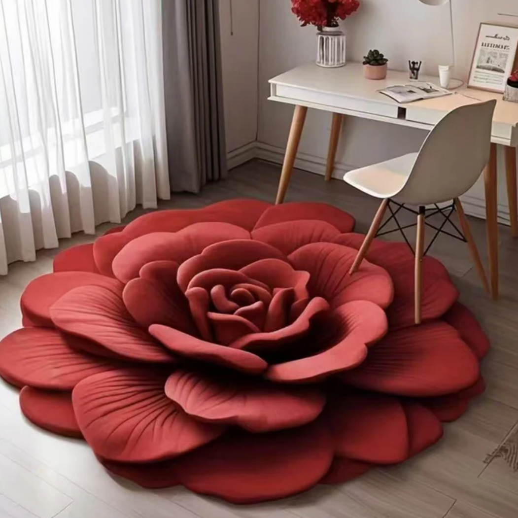 3D Floral Plush & Diatomaceous Earth Floor Mat (60*50) @ Just Rs.999/-