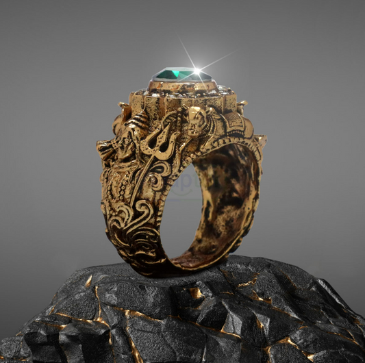 Golden Lord Shiva Ring For Men (BUY 1 GET 1 FREE)