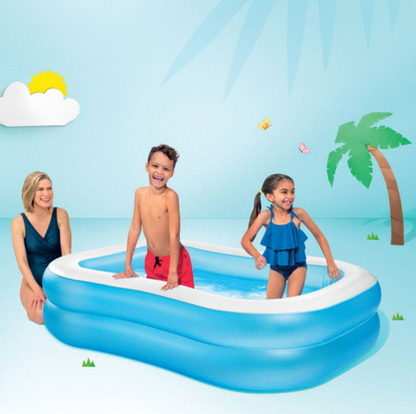 Round Kids Swimming Pool – Colorful Rainbow Design (3ft/4ft/5ft)