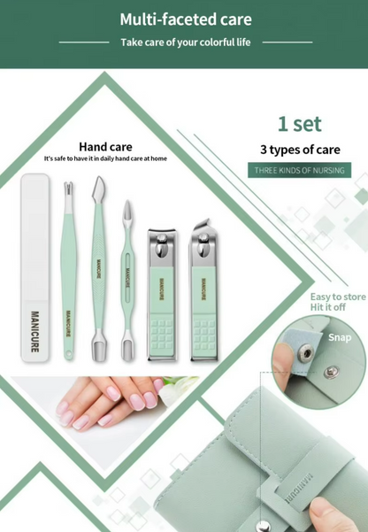Manicure Set Professional Nail Clippers Pedicure Kit, 16 pcs Stainless Steel Nail Care Tools Grooming Kit @ Just Rs.599/-