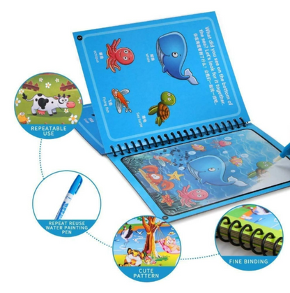 Reusable Magic Water Drawing Book {Pack of 4 - At Just Rs - 599/-}